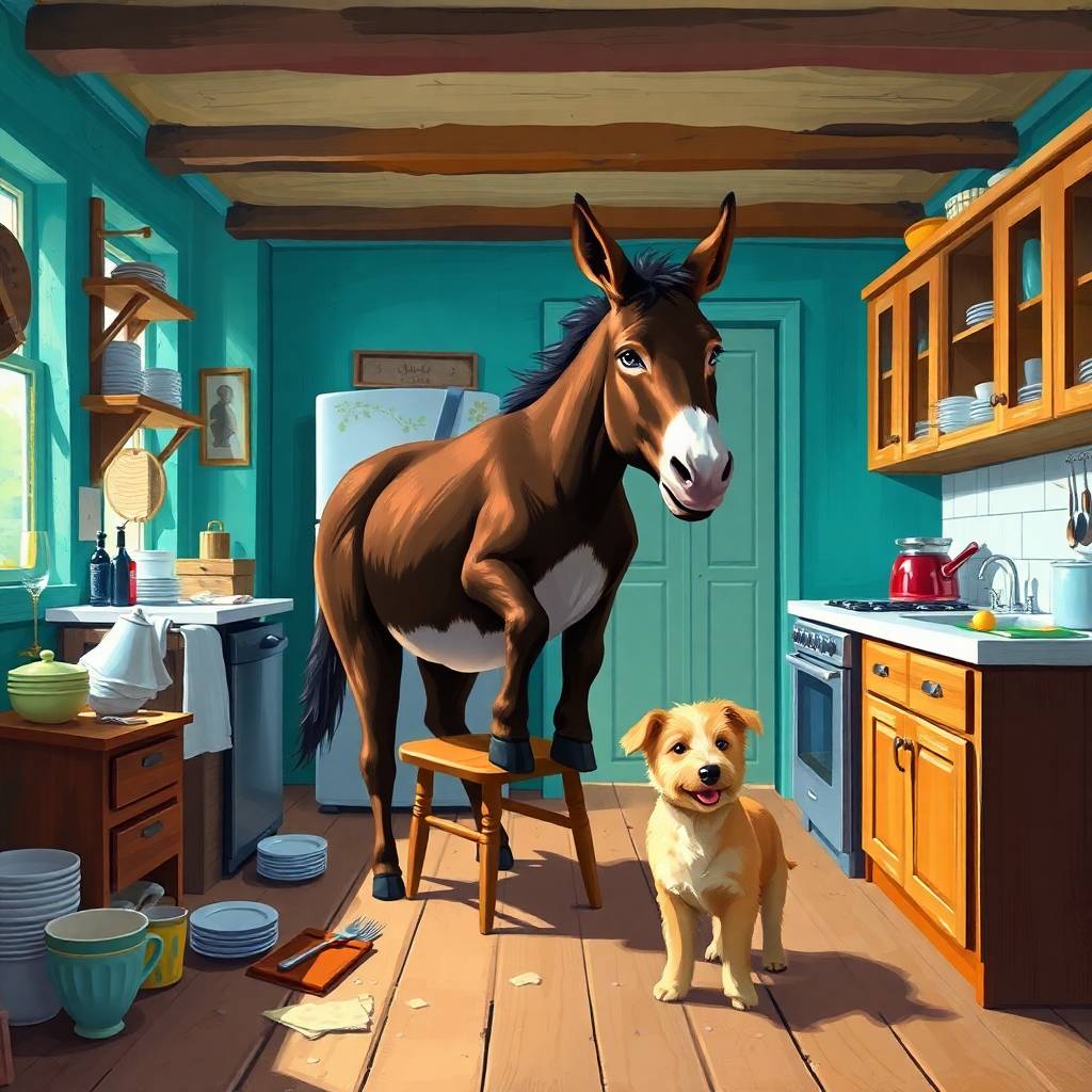 The Donkey and the Lapdog