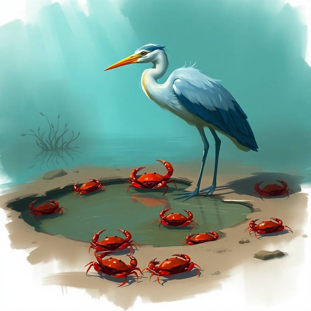 The Crab and the Heron
