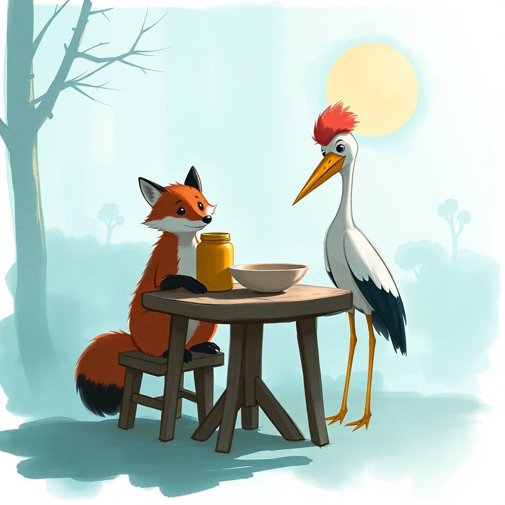 The Fox and the Stork